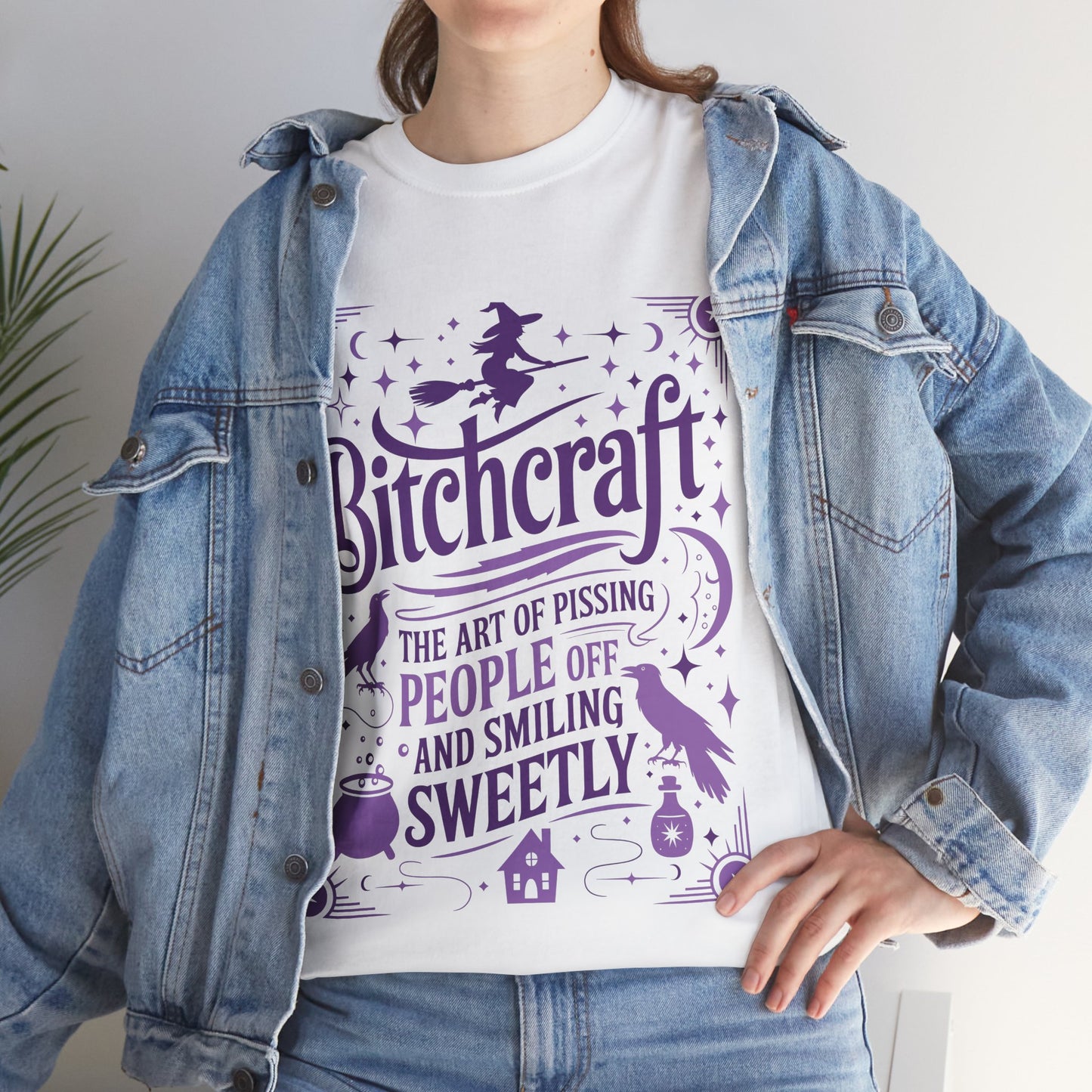 Bitchcraft Tee - Purple Print
