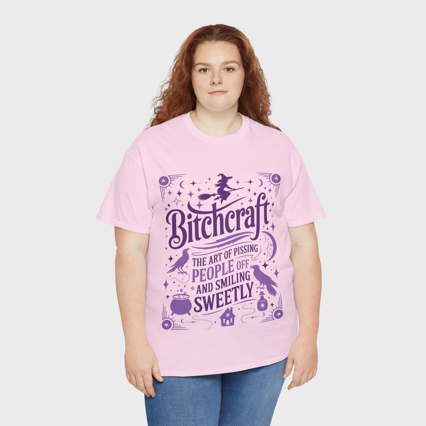 Bitchcraft Tee - Purple Print