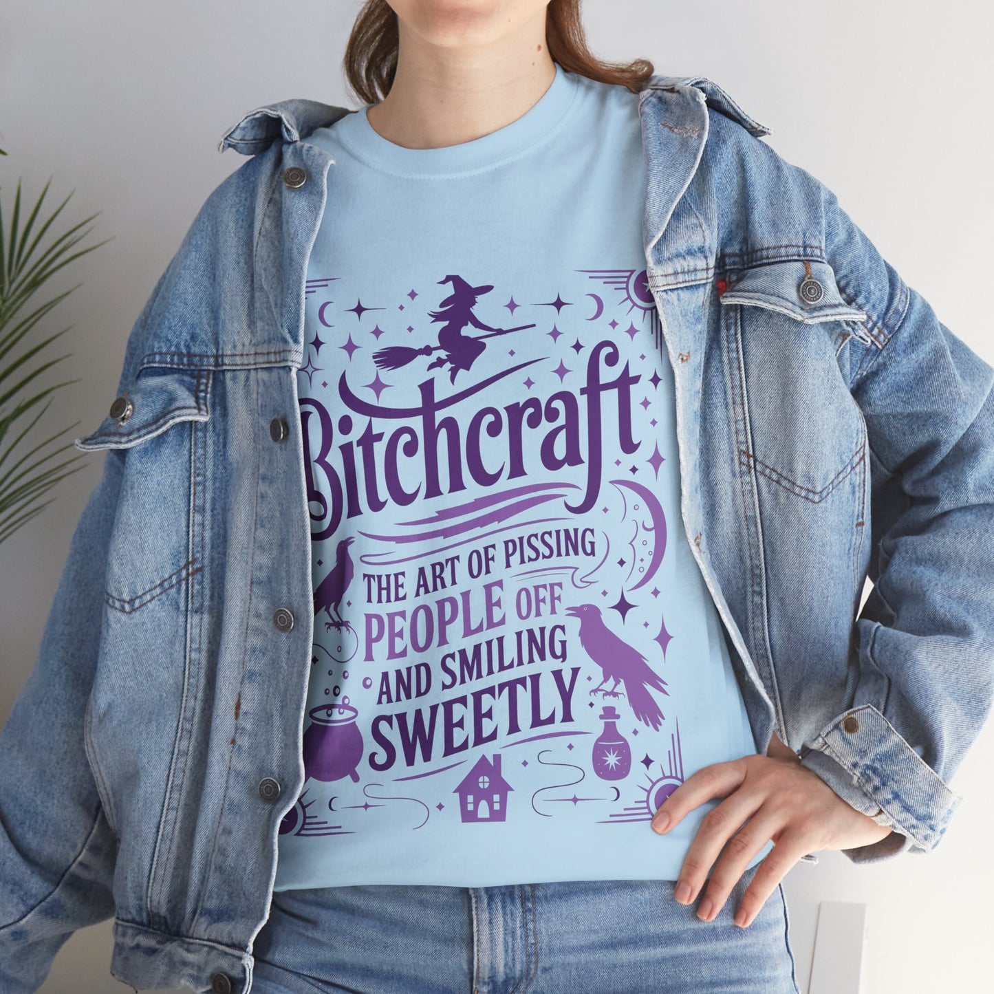 Bitchcraft Tee - Purple Print