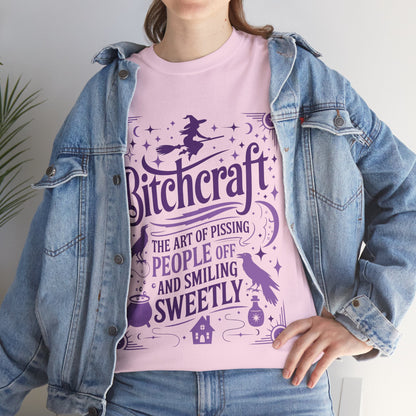 Bitchcraft Tee - Purple Print