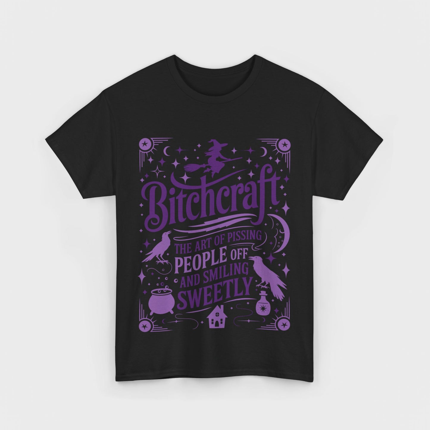 Bitchcraft Tee - Purple Print