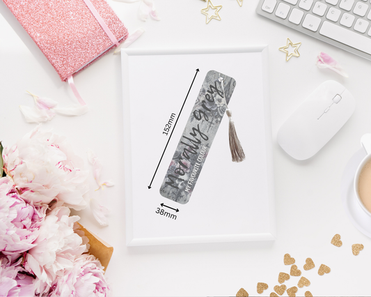 Morally Grey Stainless Steel Bookmark