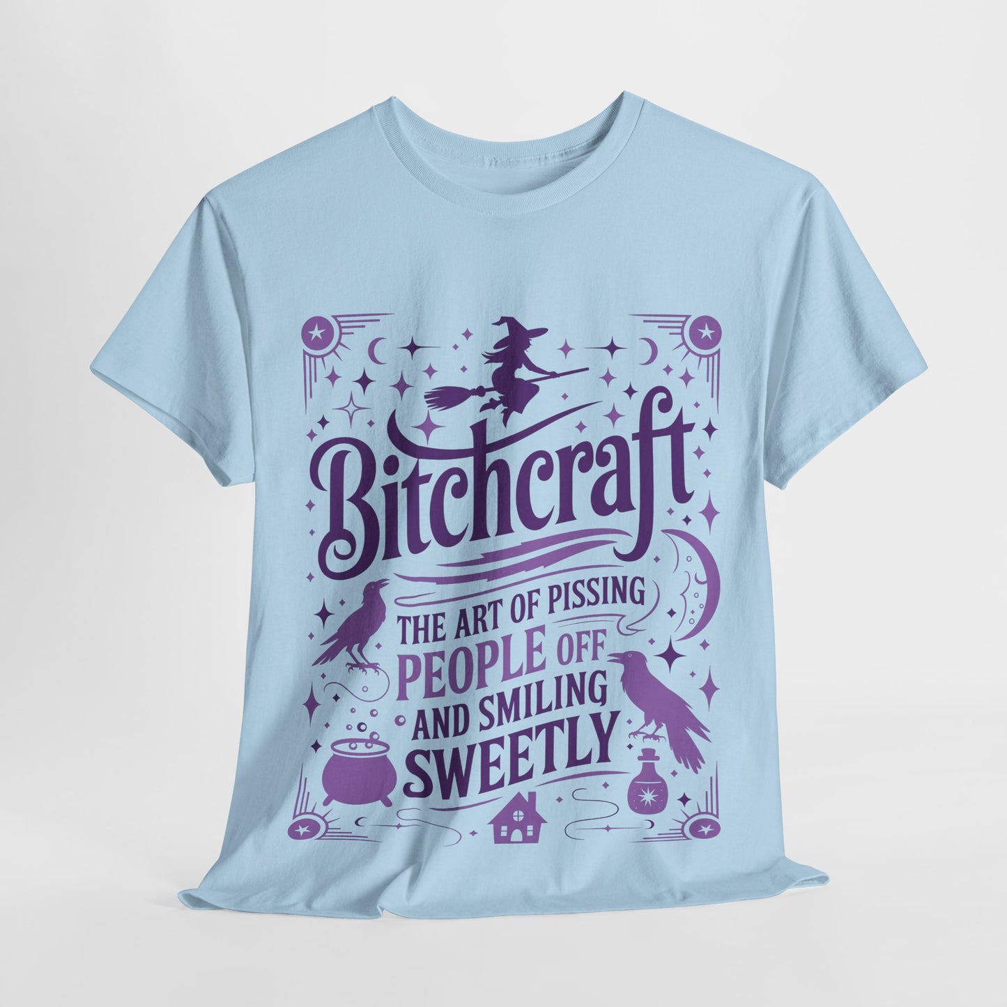 Bitchcraft Tee - Purple Print