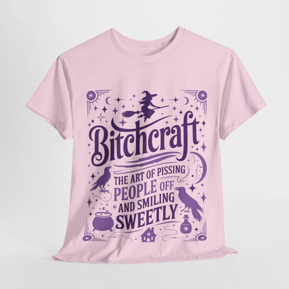 Bitchcraft Tee - Purple Print