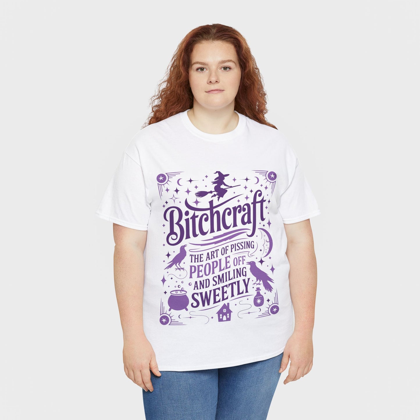 Bitchcraft Tee - Purple Print