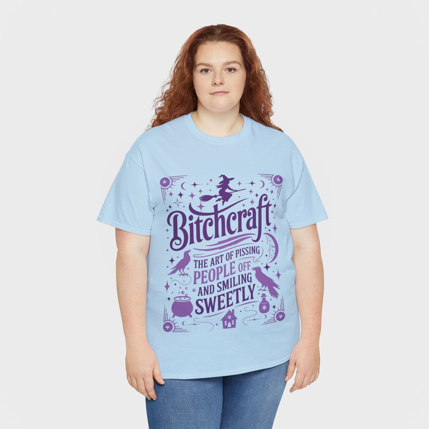 Bitchcraft Tee - Purple Print