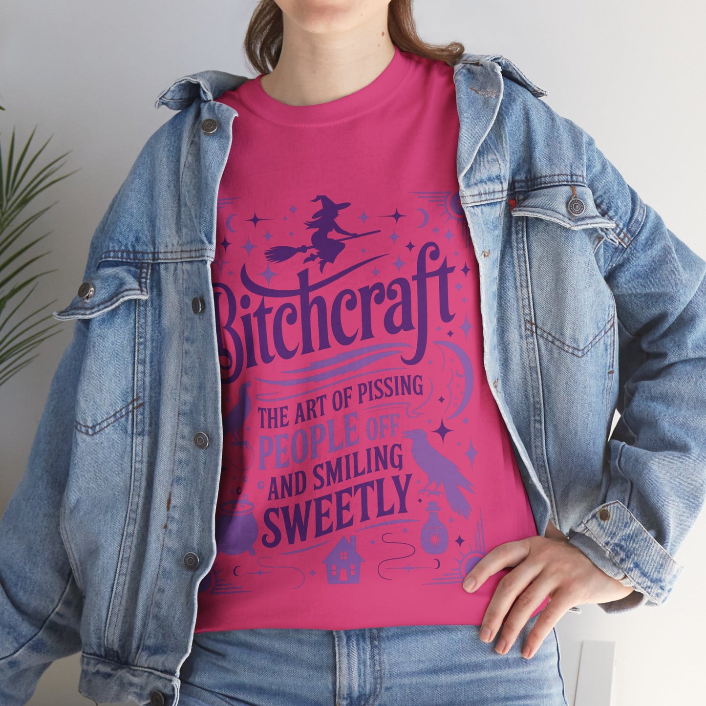 Bitchcraft Tee - Purple Print