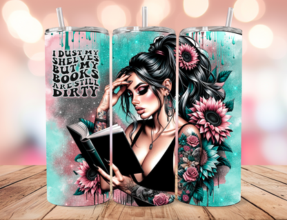 Dirty Book Shelves Tumbler