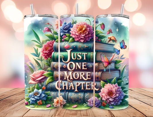 Just One More Chapter Tumbler