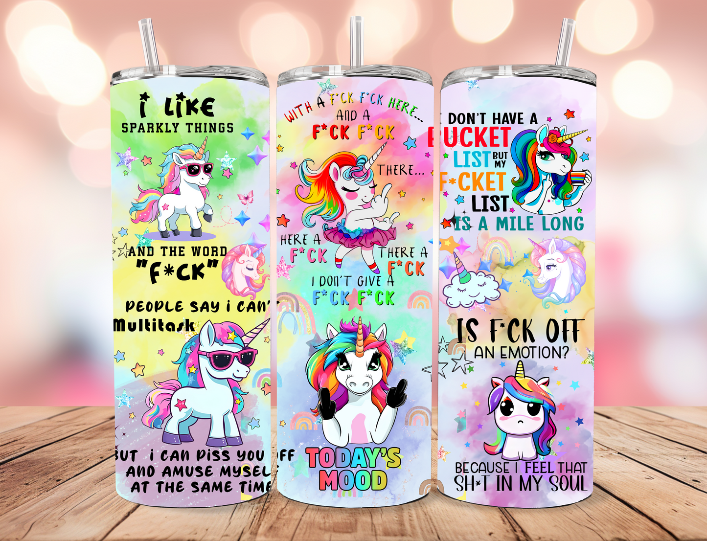 Sweary Unicorn Tumbler