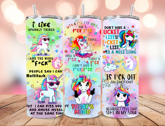 Sweary Unicorn Tumbler