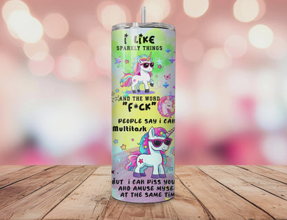 Sweary Unicorn Tumbler