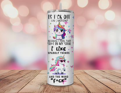 Sweary Unicorn Tumbler #2